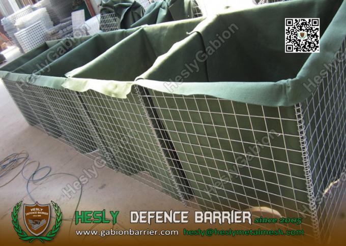 Green Geotextile Welded Gabion Barrier China Factory