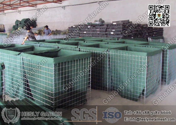 China 1.37X1.06X1.06m Military Bastion Barrier | HMil1 Gabion Barrier lined with Geotextile supplier