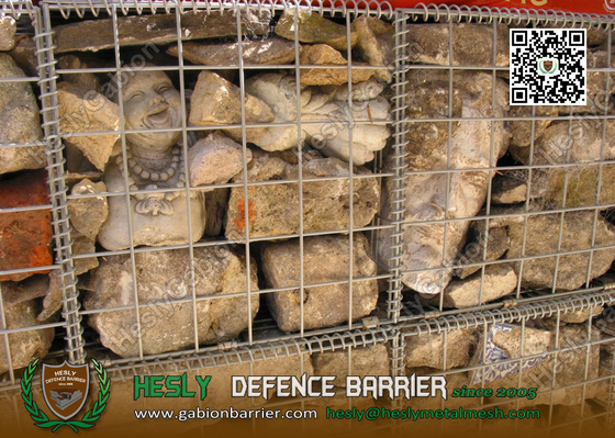 China 50X50mm mesh opening | Architectural Welded Wire Gabion Box | 1X1X0.5m supplier
