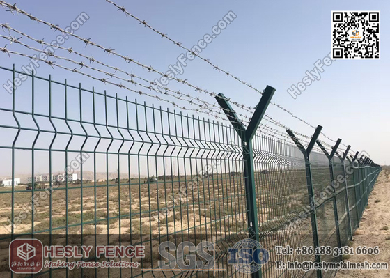 China 3.0m height China Airport Fence with top concertainer razor coil and barbed wire | China Factory / Supplier supplier