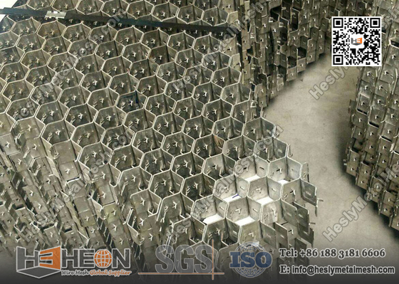China AISI304 Stainless Steel 14 Gauge x 50mm hexagonal Grid Mesh Panel supplier