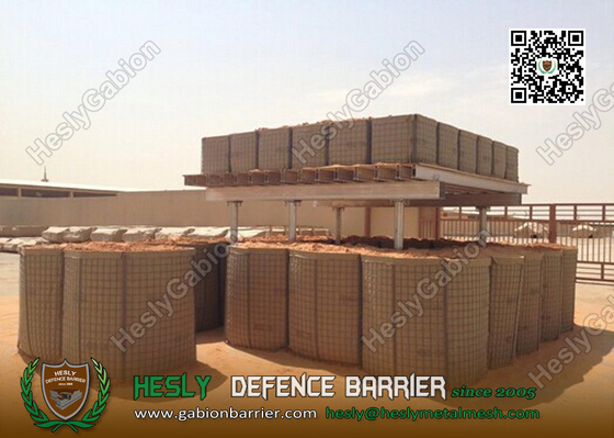 China HMil10 2.21mX1.52mX32.5m HESCO Defensive Bastion Barrier | China Military Gabion Barrier Exporter supplier