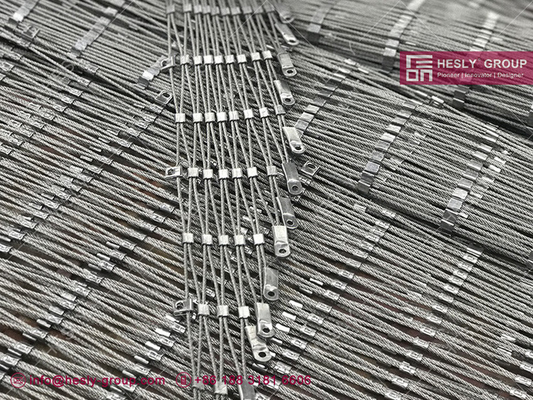 China SS316 / SS304 Stainless Steel Wire Cable Mesh | China SS Wire Rope Mesh Factory supplier