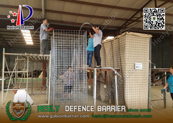 China Mil19 2.74m high X 1.06m width Military Defensive Gabion Barrier  | China HESCO Barrier Factory supplier