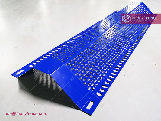 China Corrugated Steel Wind Break Fence Perforated Sheet, 30% opening ratio, Coal Yard Dust Control, supplier