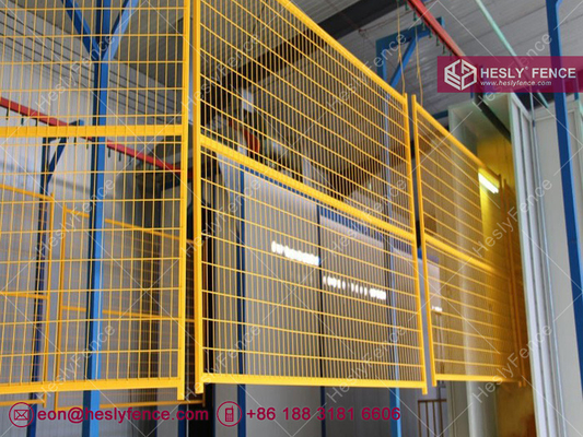 China Yellow Color Temporary Construction Fencing Panels 6ft X 8ft HeslyFence supplier