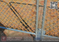 1.1m Height X 2.5m Width Orange Color PVC Coated Chain Link Tempoary  Fencing Panels AS4687-2007 supplier