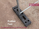 18kgs Rubber Block Feet for Temporary Fencing | Recycled Temporary Fencing Blocks supplier