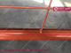 Orange Powder Coated Temporary Fencing Panels, 2.1m high, 2.4m width, China Metal Fence Factory supplier