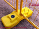 Yellow Color Temporary Fence System | Standard 2.1mX2.4m | AS4687-2007 | Powder Coated | HeslyFence Brand supplier