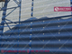 9m high Wind Barrier Fence for Wind &amp; Dust Control, Blue Color, China Factory, Steel Perforated Metal Panels supplier