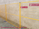 6ft X 8ft Movable Temporary Fence Panels | Powder Coated Yellow Color | High Visible | HeslyFence _ China supplier