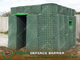 HESCO Barrier Mil units, Recoverable Defence Barrier lined with heavy duty geotextile, Green Color supplier