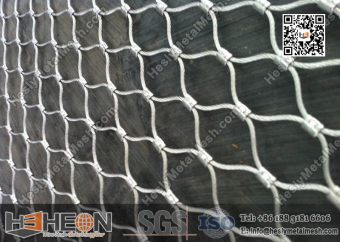 AISI 316L Ferrule Stainless Steel Wire Cable Mesh | Flexible Wire Rope Mesh
