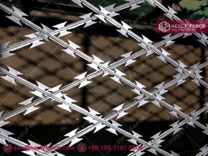 Oscillating Razor Mesh Rhombus Welded Razor Mesh Sheet | 75X150mm Aperture | 1.8mX6.0m Sheet