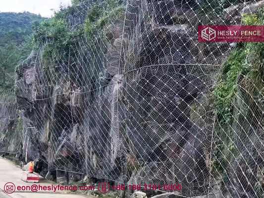 China SNS Active Rockfall Netting | Galvanised Steel Rope | Galvanized Clips | China Factory Sales supplier