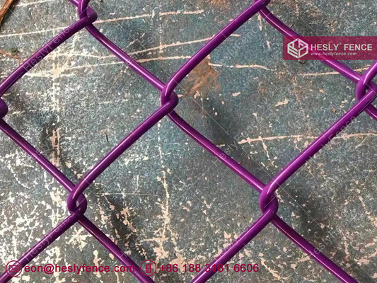 China HESLY Chain Link Mesh Fence | 60X60mm diamond hole | PVC coated chain wire | Hesly China Fence Factory sales supplier