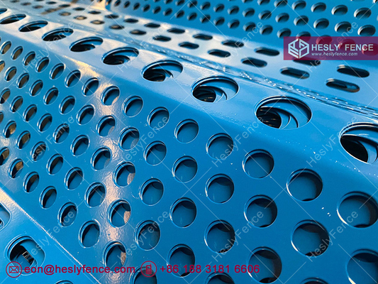 China HESLY Wind and Dust Control Fence Wall, Three-peaks, 0.8mm thickness, 910mm width, Perforated Opening - HeslyFence,CHINA supplier
