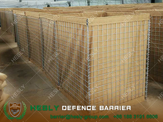 China High 2.13m Military Protective Gabion Wall Barriers, Military Beige Geotextile | China Factory Direct Sales supplier