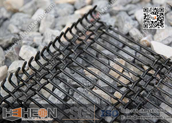 China Slot Hole Woven Wire Screen | Vibrating Screen Mesh with Hook | Mining Sieving Screen supplier