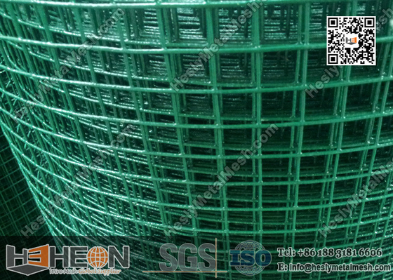 China 1&quot;  aperture Green PVC coated Welded Wire Mesh Roll | China Supplier supplier