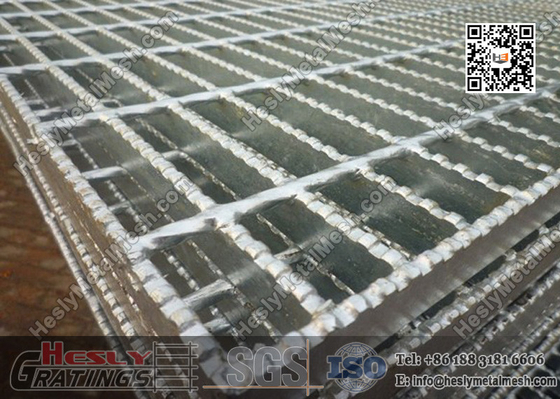 China Serrated Bar Steel Grating | 1X6m Serrated Surface Welded Grating Supplier supplier