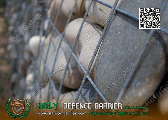 China 2X1X0.5m Architectural Welded Wire Gabion Box | 100X100mm mesh opening supplier