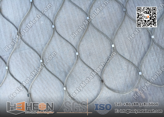China PVC coated Stainless Steel Wire Cable Mesh | China Wire Rope Mesh Supplier supplier