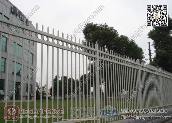 China 1.8X2.5m Garrison Steel Picket Fence Panel | Steel Picket Fence Factory supplier