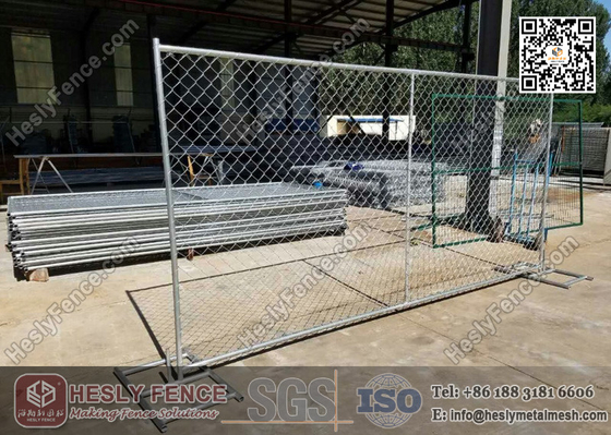China 50*50mm opening size galvanised removable Chain Link tempoary fence supplier