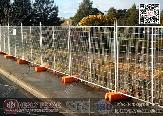China Australia Style 2.1X2.4m Tempoary Fencing Panels with Blow Mould Plastic Feet supplier