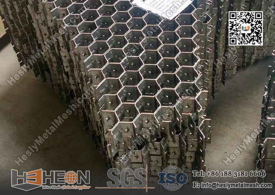 China 310S 2.0X20X50mm  Hex mesh for Refractory Lining | China Hexagonal Grid Factory supplier