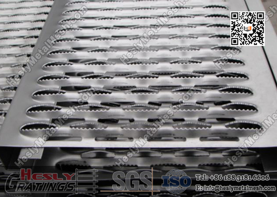 China Aluminum Metal Safety Grating With Serrated Surface | China Safety Grating Factory supplier