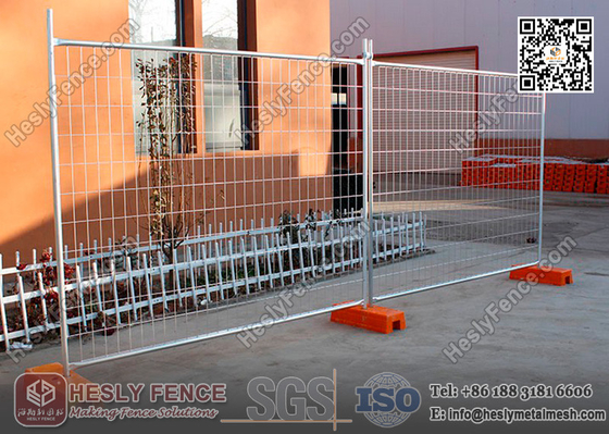 China 2.1m high X 2.4m width Construction Tempoary Fencing with 42μm Galvanised Coating supplier