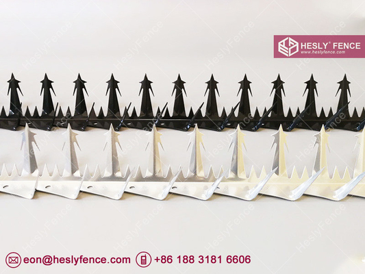 China Fence Topping Razor Spikes | High Security Anti Climb | HeslyFence Brand | China Factory Sales supplier