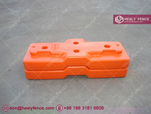 China Blow Mould Tempoary Fencing Feet (Combined Type) | China Plastic Feet Supplier supplier