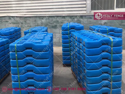 China Blue Color BLOW Molding Plastic Feet for temporary fence | China Temporary Fencing Feet Manufacturer supplier
