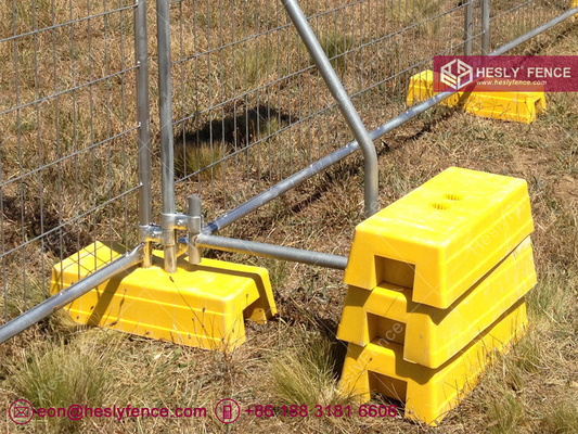 China Yellow Color Temporary Fence Feet Injection Molding | China Temp Fence Feet Supplier supplier