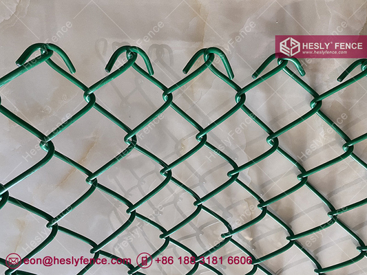 China Green PVC coated Chainwire Mesh Fence | 50X50mm mesh aperture | 4.0mm Wire - Hesly Fence, China supplier