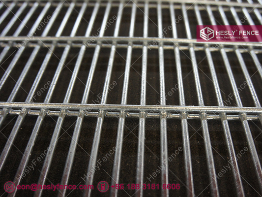 China Clear View Security Mesh Fence | 2D 358 Anti Climb Mesh Panel | 1/2&quot;x3&quot; slot hole | Hot Dipped Galvanized | HeslyFence supplier