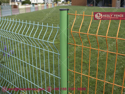 China 3D Welded Wire Mesh Fence | 1.8m high | 3.0m width | SHS 60mm Steel Post | Powder Coated | HeslyFence-China supplier