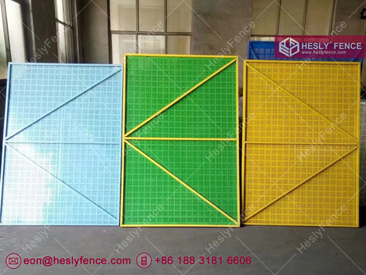 China Scoffolding Steel Safety Net | Perforated Metal Mesh | 0.4mm thickness | 1.2X1.8m | Blue | HESLY China Factory supplier