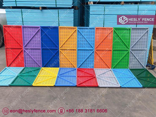 China Scoffolding Steel Safety Net | Perforated Metal Mesh | 0.5mm thickness | 1.0X2.0m | Blue | HESLY China Factory supplier