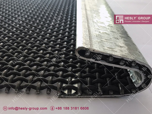 China Vibrating Wire Screen | 6.0mm wire thickness | 20X20mm square hole | Edge Hook | Hesly Metal Mesh, China supplier