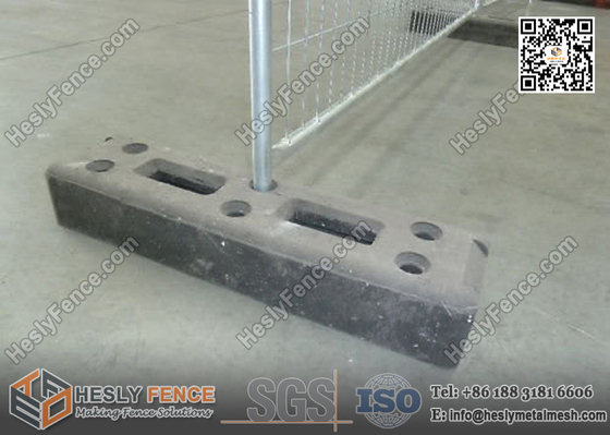 China 2.1m height China Temporary Fencing with Recycled Rubber Block Feet supplier