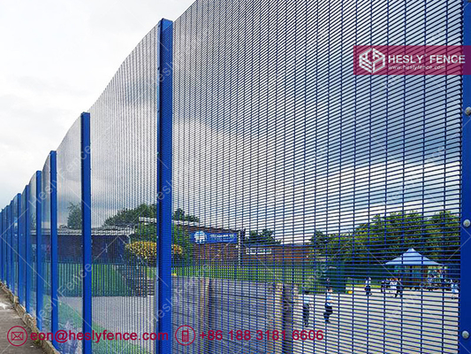 China 358 Anti Cut Mesh Fence | 13mm mesh opening | 4mm wire thickness | High 2.5m | 3m width | Geen Powder coated | China supplier
