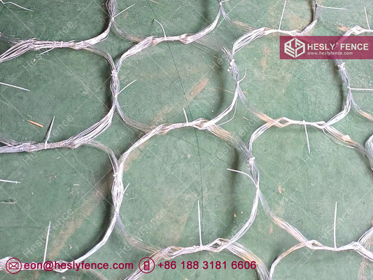 China 10X10m MZP Putanka Wire, 0.5/0.5/0.8/0.8mm wire diameter, HeslyFence China Tangle Wire factory sales supplier
