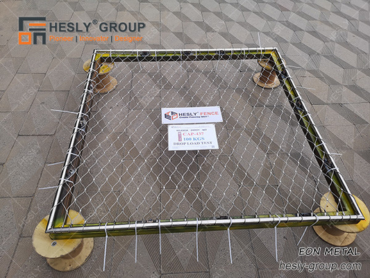 China CAP 437 Helideck Perimeter Safety Net system, AISI316 material, 125kgs drop load test, China manufacturer supplier