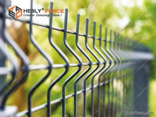 China 3D Welded Wire Mesh Panels Fence, RAL6005 PVC coated, 1.8mX2.5m, China Manufacturer supplier