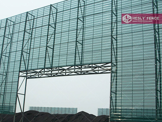 China 910mm Perforated Steel Wind Barrier | 3m length | 1.2mm thickness | China Hesly Factory manufacturer supplier